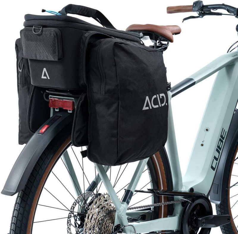 ACID PANNIERS TRUNK CITY 8+16 RILINK BLACK