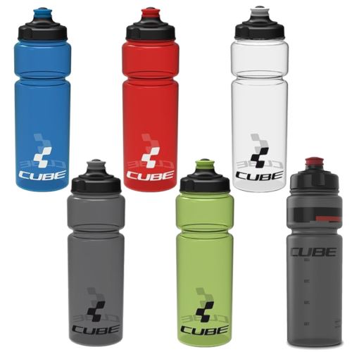 Cube Water Bottle Pattern Blue